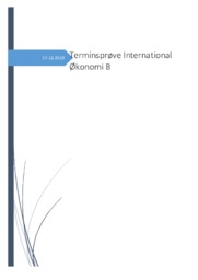 Terminsprøve International Økonomi B