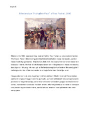 Billedanalyse ”Fra højbro Plads” af Paul Fischer, 1890