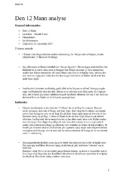 Den 12 Mann | Harald Zwart | Analyse