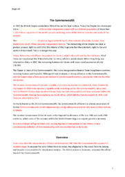 The Commonwealth | Engelsk Opgave