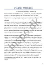 Cyborgs among us | Analyserende artikel