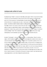 Analyserende artikel af rester