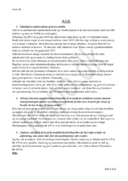 Aldi | Afsætning Opgave