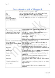 Personkarakteristik af Myggestik | Dansk Opgave