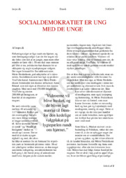 Socialdemokratieter ung med de unge | Analyserende Artikel