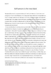 Kidfluencers is the new black | Engelsk Essay