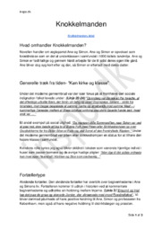 Analyse | Knokkelmanden af Henrik Pontoppidan