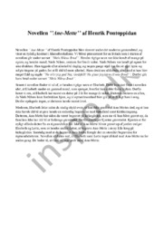 ’’Ane-Mette’’ analyse | af Henrik Pontoppidan