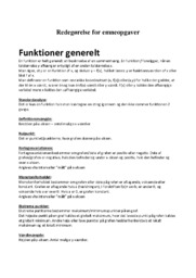 Funktioner generelt | Matematik emneopgave
