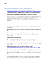 Virtuel om pandemier i historiske perspektiv | Historie Opgave