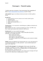 Finansiel regning | Emneopgave Matematik