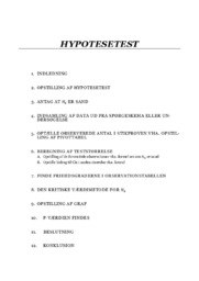 Hypotesetest| Matematik Dispostion
