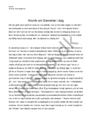 Kronik om Dannelse i dag